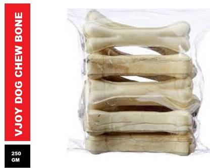 Foodie Puppies 3 inch White Milk Digestible Chewable Bone Calcium Treat Milk Dog Chew250g Milk Dog & Cat Chew