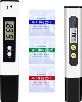 SHAPURE 0.01 PH High Accuracy Water Quality Tester with 0-14 PH Measurement Range, TDS Range 0~9990 ppm, Accuracy: ±2%. for Drinking Water, Aquarium, Swimming Pools Combo Pack TDS Meter & Digital pH Meter
