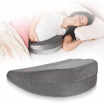 METRON Soft Handy Multi Purpose Pregnancy Pillow for Women Helps in Sitting Sleeping Back Pain Relief & Leg Spacer Foam Solid Pregnancy Pillow Pack of 1