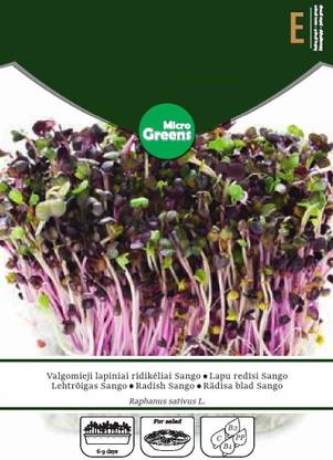 CYBEXIS Radish MICROGREENS Seeds1200 Seeds Seed
