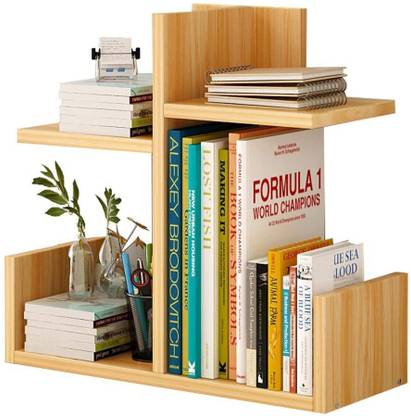 UniAart Book Shelves for Desk Table Particle Board Wall Shelf