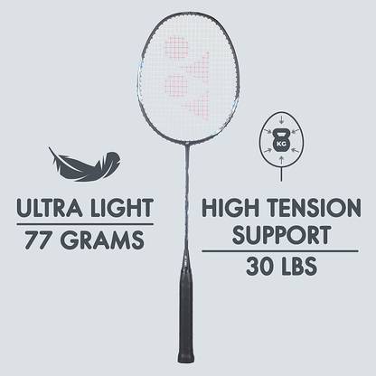 YONEX Astrox Lite 27i Badminton Racket With BG 65 Titanium String Black Strung Badminton Racquet