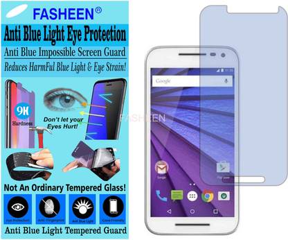 Fasheen Tempered Glass Guard for MOTOROLA MOTO G TURBO (Impossible UV AntiBlue Light)