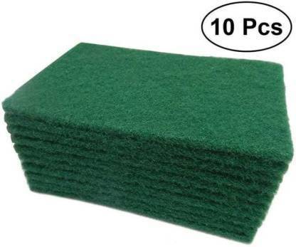 A to Z GREEN SCRUBBER Scrub Pad (Regular, Pack of 10) Scrub Pad