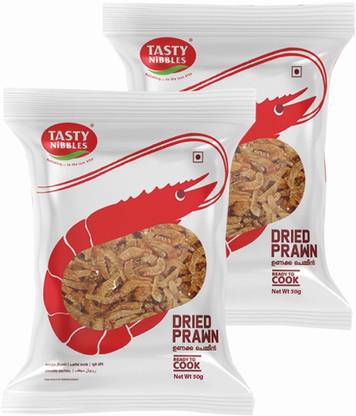 Tasty Nibbles Dry prawns 50g x 2 Clean
