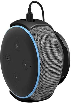 FOSO Wall Mount Stand Only - Compatible for Alexa Echo Dot 3rd Gen, Bracket Stand Holder, Built-in Cable Management Hide Messy Wires Speaker Mount
