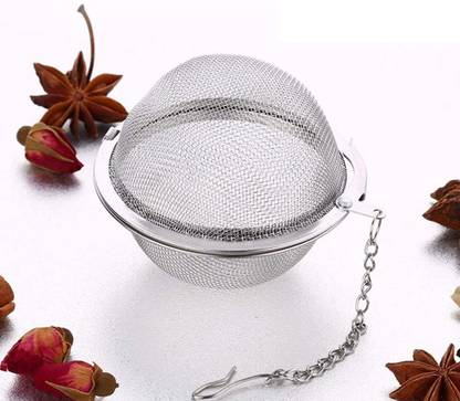 Dhruv Mart Stainless Steel Mesh Tea Ball Infuser, Siasky Loose Leaf Tea Infuser Strainers 2.1 Inch Strainers Interval Diffuser for Natural Tea & Seasoning Spices Brewing loose leaf tea, soup, hotpot 2 Pcs Collapsible Strainer