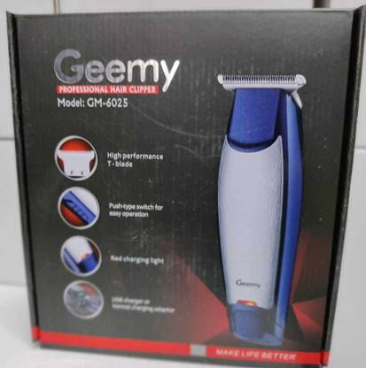 Geemy GM-6025 HAIR TRIMMER Trimmer 120 min  Runtime 3 Length Settings