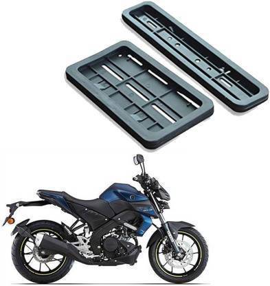autoformonix Bike Number Plate Frame (Standard Size for All Bikes) (Front & Back) -082 Bike Number Plate (Plastic 28 cm x 7 cm) Bike Number Plate