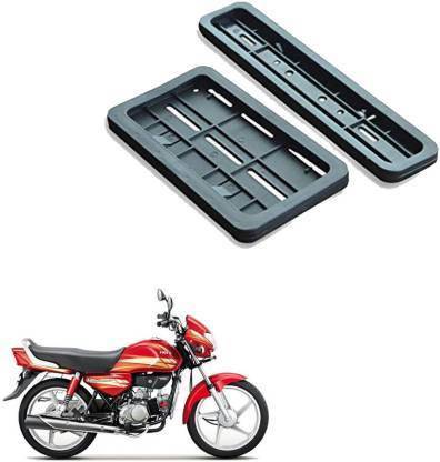 autoformonix Bike Number Plate Frame (Standard Size for All Bikes) (Front & Back) for hero hf delux Bike Number Plate