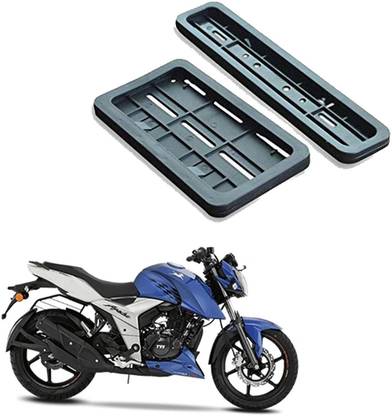 autoformonix Bike Number Plates Frame - (Number Plates Holders)-Front and Back for TVS Apache RTR 160 4V Bike Number Plate