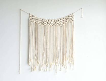 Handicrafts Trader MWH (Macrame Wall Hanging) Tapestry Wall Decor Handmade Woven Wall Hanger Boho Ornament Wall Art Home Decor Office Living Room Bedroom Nursery Craft Decorations 35x45 inches