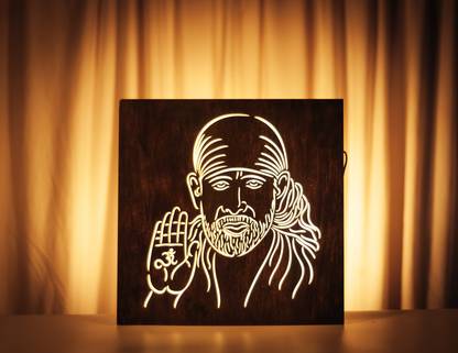 Shivansh Technology Shree Sai Baba with Warm White Light
