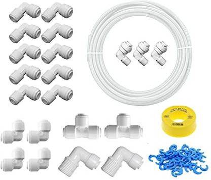 SEAZONE 1/4" Connector Pack Connectors Pack for RO UV UF Water Filters Purifiers Solid Filter Cartridge