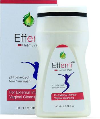 Effemi Intimus Wash | 100ml. | Refreshes the skin & Tackle unpleasant odors | (pH balanced Intimate Wash) Intimate Wash