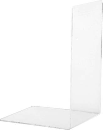 oddpod Acrylic Clear Bookends for Office Decor/Book Shelf/Living Room/Home Décor Plastic Book End