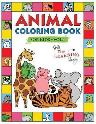 Animal Coloring Book for Kids with The Learning Bugs Vol.1