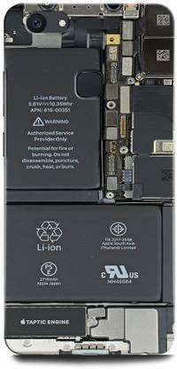 GRAFIQE Back Cover for Vivo V7 1718 I PHONE X, DESIGN, BATTERY, IPHONE X INSIDE, X RAY