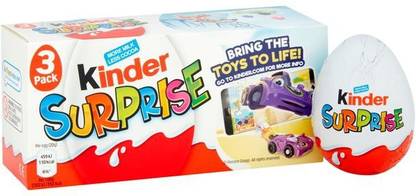 Kinder Surprise 3 Eggs and Toys Inside (Imported) Truffles