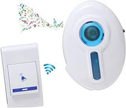 VVG TRADERS Cordless Wireless Calling Remote Door Bell with Clear Sound for Home, Shop and Offices (Design May Vary) Wireless Door Chime