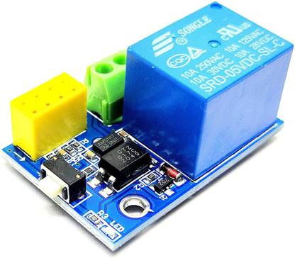 INVENTO 1Pcs 5V WIFI Relay Module ESP8266 ESP-01Serial WIFI Transceiver Module Control for Smart Home Automation System Automotive Electronic Hobby Kit