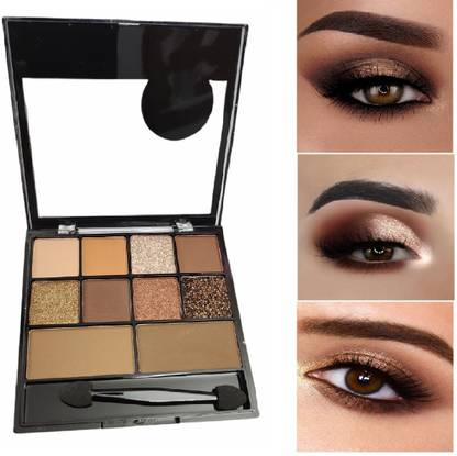 Latixmat Highly Pigmented Eye Makeup Palette , Matte Shimmer Metallic Eye shadow Pallet 14.3 g