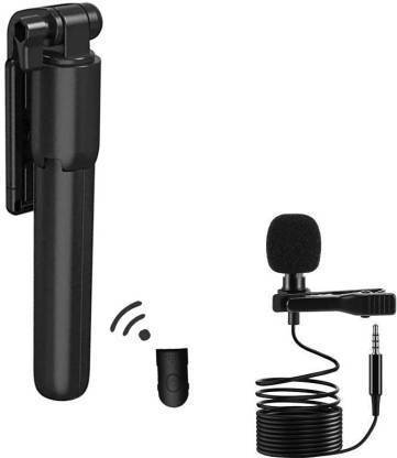 HIFY Portable Selfie stick | Tablet Tripod | 3 in1 Selfie Stick multi-function Wireless Bluetooth | Selfie Stick with Remote & Coller Mic Shutter 360 Rotate Extendable Handheld Foldable Mini Tripod Stand Foldable | Bluetooth shutter for Smartphones Professional Remote Control Selfie Stick with mic 3 Axis Gimbal for Camera, Mobile
