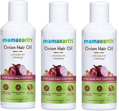MAMA erth onion hair oil pack 3 Hair Oil