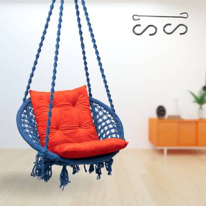Curio Centre Swing with L-Cushion & Accs Cotton Hammock