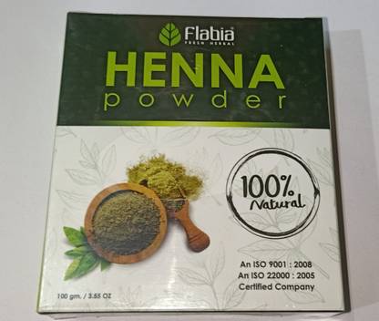 Flabia Henna Powder 100gm(Pack of 4)