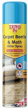 Zero in ZER977 Kills on Contact Carpet & Moth Killer Spray – 300ml Aerosol