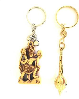 ShopTalk Hanuma Metal Gada With Hanuman Pack Of 2 Key Chain