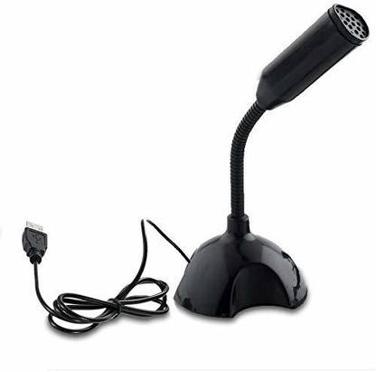 TECHGEAR USB Microphone with Stand Mini Desktop Studio Speech Mic for PC Laptop Microphone