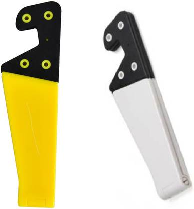 i-FiX 'V'- Shape, 270 Degree Adjustable Tablet PC, Mobile Cell Phone Mount Stand Bracket for Smart Phone & Tablets (COMBO PACK OF 2 , YELLOW & WHITE) Mobile Holder