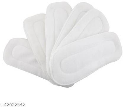 Longlife Dry Feel absorber Insert diaper liner for Adjustable, washable and reusable Cloth Diapers Pack Of 6 (4-Layers )