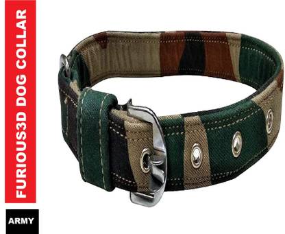 Furious3D Army Printed Collar Dog Everyday Collar