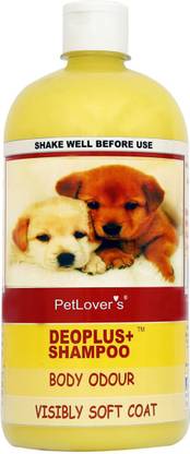 Pet Lovers Deoplus Anti-dandruff, Flea and Tick, Hypoallergenic, Whitening and Color Enhancing, Allergy Relief, Anti-parasitic, Conditioning, Anti-fungal, Anti-microbial, Anti-itching Dog Allergy Relief, Anti-dandruff, Anti-fungal, Anti-itching, Anti-microbial, Flea and Tick LEMON Dog Shampoo