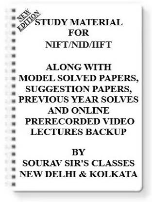 Study Material For Nift+nid+iift [ Pack Of 5 Books ] With Model Question Papers + Topicwise Analysis + Mcq Questions+ Special Practice Set