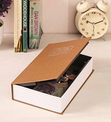 PREPSTO Metal Hidden Secret Book Safe Dictionary Style Iron Locker Vault Box Home Hidden Box, Random Color, Size 18 cm x 11 cm x 5.5 cm - 01 Piece Safe Locker