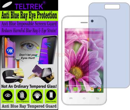TELTREK Tempered Glass Guard for LAVA IRIS ATOM X (Impossible UV AntiBlue Light)