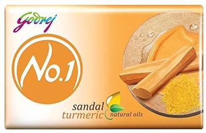Godrej No.1 Bathing Soap – Sandal & Turmeric, 100g (Pack of 6)