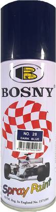 Bosny Spray Paint for all surfaces - Dark Blue (shade code - 28 ) Blue Spray Paint 400 ml