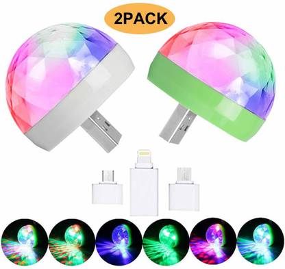 NSV USB Party Lights LED Small Magic Disco Ball Sound Control DJ Stage Light Colorful Strobe RGB Lamp USB-DISCO Led Light