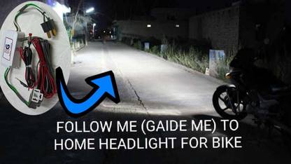 SG ROYAL WORK FOLLOW ME HOME HEADLIGHT MOST USEFUL AND ATTRACTIVE FEATURES FOR BIKE wiring kit in bike Vehical HID Kit