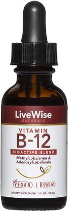 live wise Naturals Vitamin B12 Liquid Drops,30 Ml