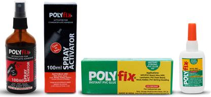POLYFIX Glue Activator (Fast Adhesive) High Viscosity Gel Adhesive