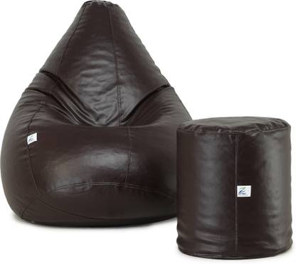 Zet Zone XXXL Tear Drop Bean Bag Cover  (Without Beans)
