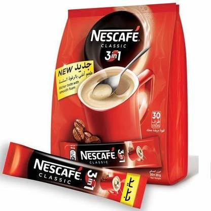 Nescafé 3 in 1 Classic 30 Sachets , 600g Instant Coffee