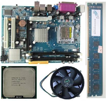 EXPERTRONICS Core 2 Duo Processor With 945 Motherboard along With 2GB DDR2 RAM and FAN Combo Motherboard
