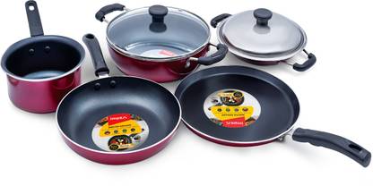 IMPEX (KUK 5) 7 pcs Induction Bottom Non-Stick Coated Cookware Set